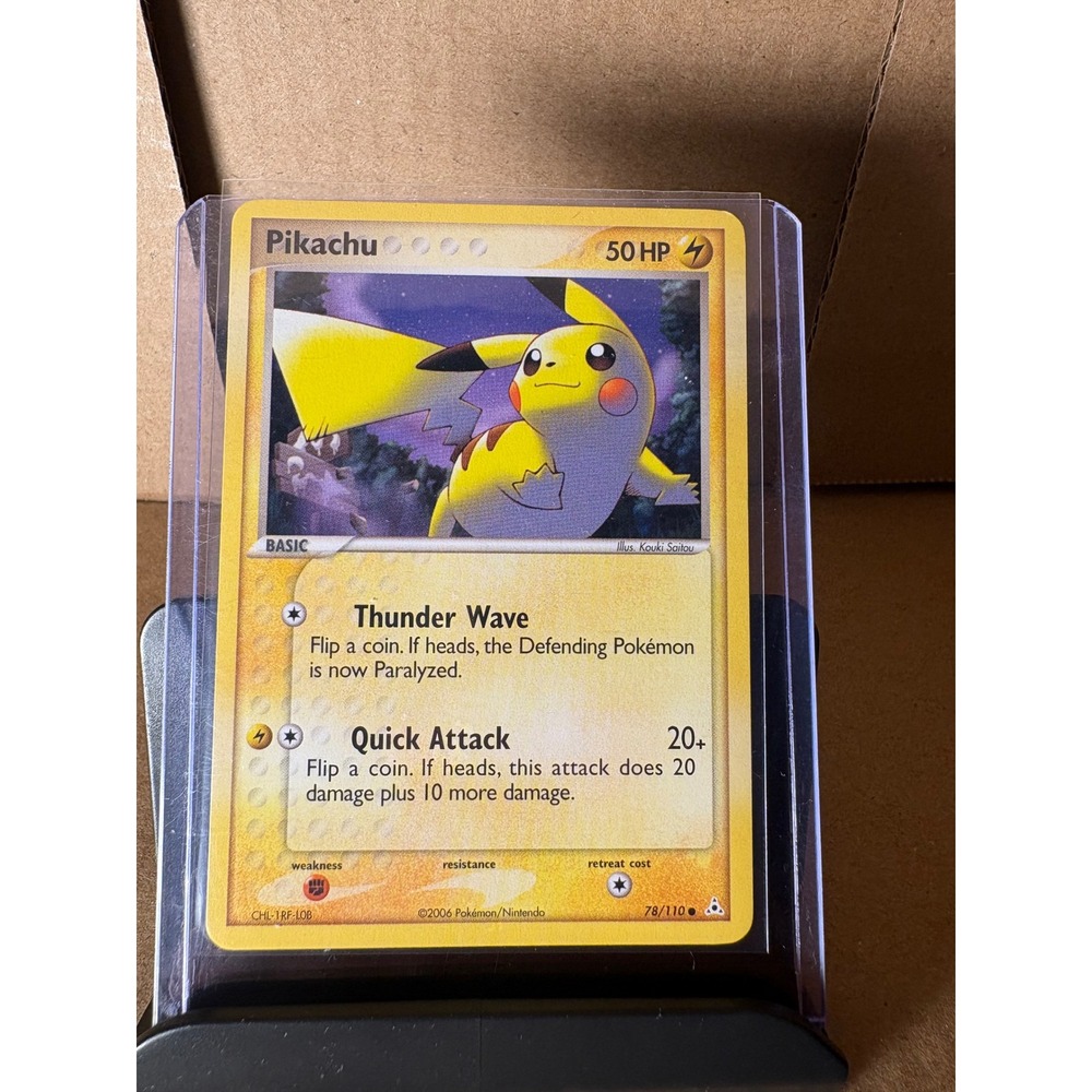 Pokemon Pikachu 78/110 EX Holon Phantoms 2006 Card
